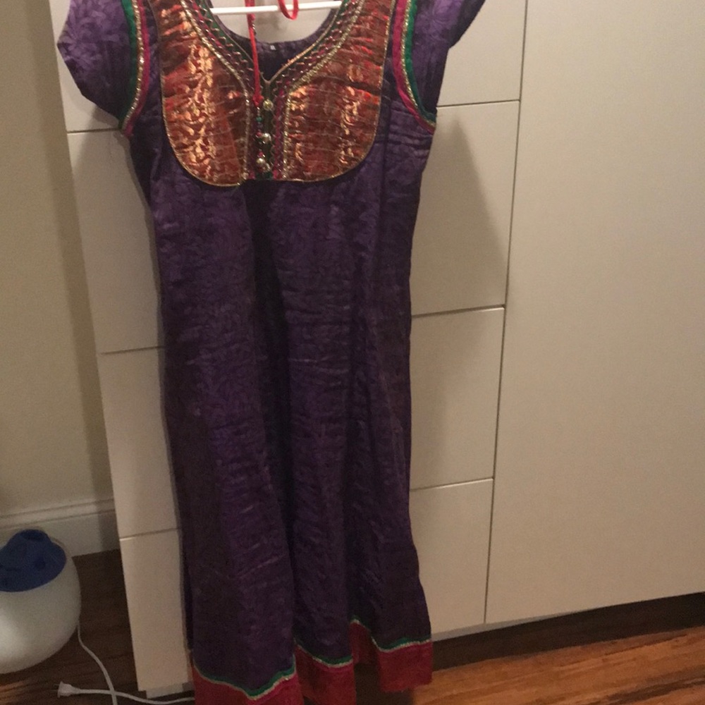 Cotton purple salwar